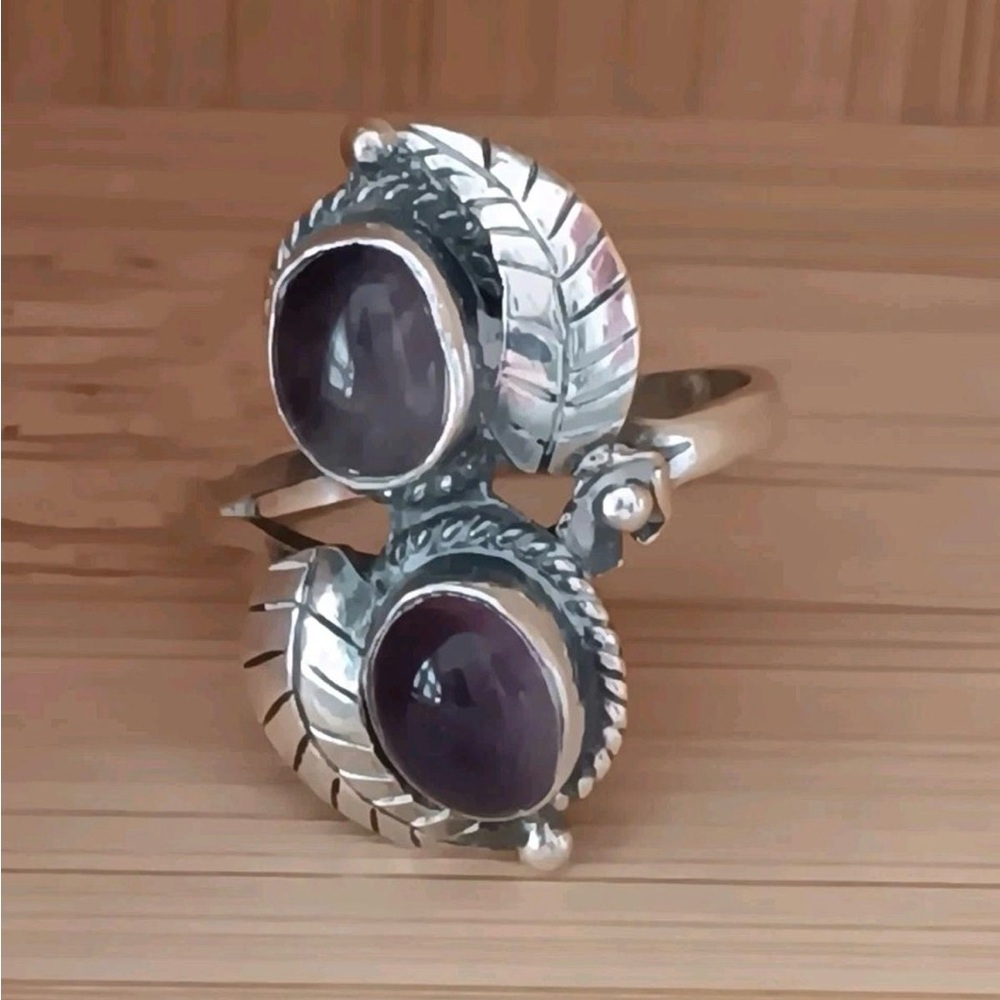 Purple amethyst 7 ring